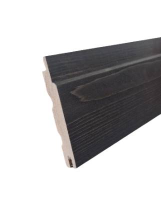 Bastupanel Aureskoski Gran STP 15x95 Svart/Smoke