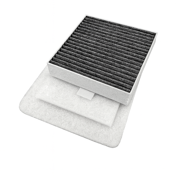 Vallox 90 MC/SE/SC/MV F7/AC + 2×G4 aktivt kolfilterset (Nr. 14) 245×215×48 mm