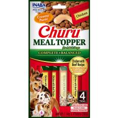 INABA Dog Meal Topper Chicken Beef 4x14 g krämigt tillskott med kyckling och nötkött till hundmat