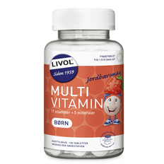 Livol Multivitamin Børn Jordbær (150 stk.)