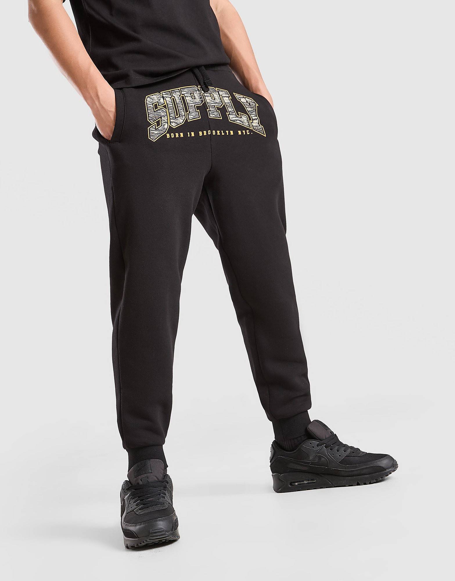 Supply & Demand Brickshaw Joggers Junior, svart - 13-15Y