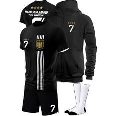 IIIII20Fo7IIIII Fussball Deutschland Trikot Em 2024 Kinder mit eigenem Namen personalisiert - Jungen National Fußball Kind Trikots - Jungs Fanartikel deutsche Nationalmannschaft ZT5B
