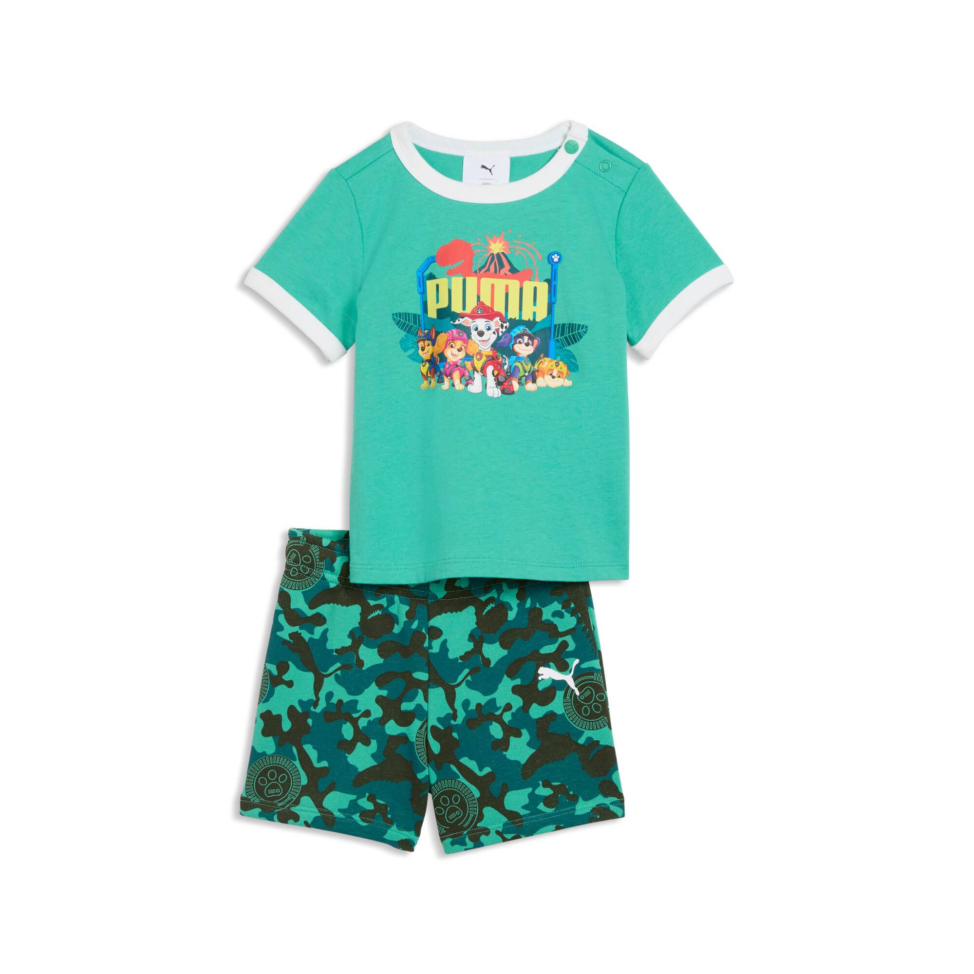 PUMA x PAW PATROL Minicats Tracksuit Toddlers, Collections, Vibrant Green, 2-4M