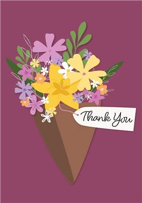 Argento Thank You Card - Purple