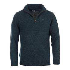 Barbour, Strik, Herre, Grå, M, Uld, Essential Wool Half Zip Jumper