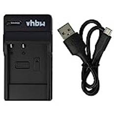 vhbw USB-laddare laddningskabel lämplig för kamera Casio Exilim EX-Z1200SR, EX-Z200BK, EX-Z200RD, EX-Z200SR