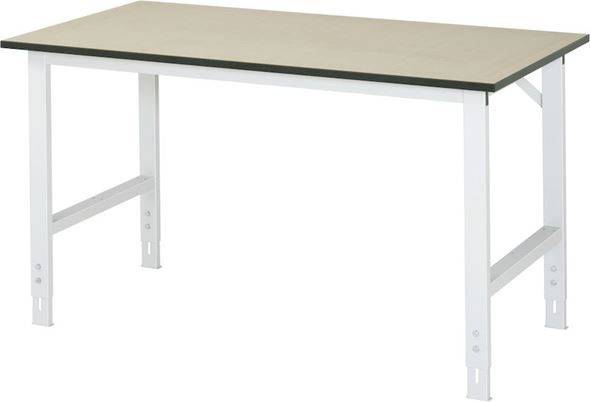 Arbetsbord Rickard, stativ 60 x 30 mm, MDF-skiva, BxD 1500 x 800 mm, l