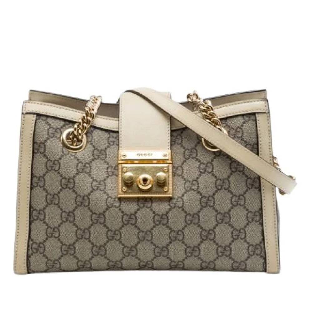 Gucci Vintage Pre-owned Canvas gucci-tasker - Vintage - Dame - Beige - ONE SIZE -