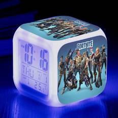 Fortnite LED Natlampe Digital Lampe Børn Drenge Soveværelse 7-Farveskiftende
