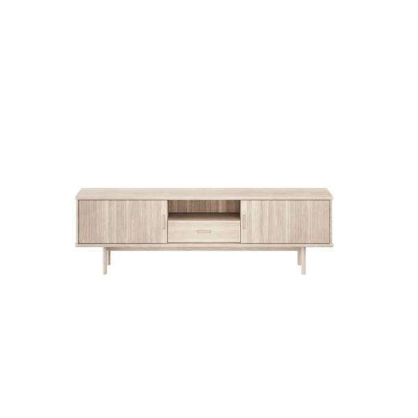 EGEDAL TV-BORD - MASSIV EG OLIE/HVIDOLIE - MÅL: 180 X 55 X 35 CM. - STÆRK PRIS