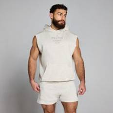 MP Men's Origin Washed Graphic Sleeveless Hoodie – Grey Marl - XXXL - Grå