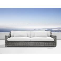 Montauk Outdoor Sofa - TWILLY SNOW / WEATHERED NATURAL / 107"