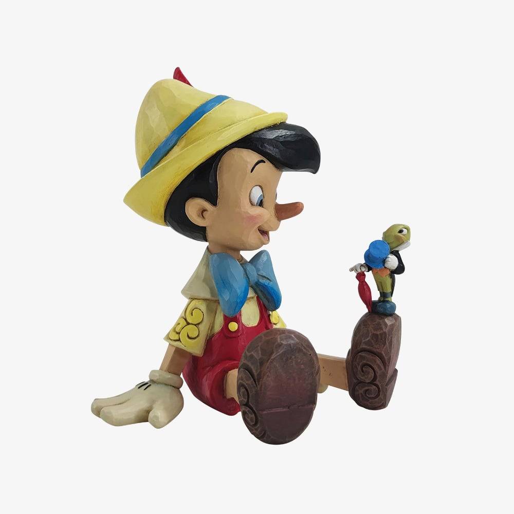 Disney Traditions Pinocchio And Jiminy Sitting Figurine 6011934 - Multi-Coloured