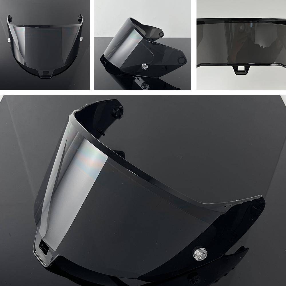 Hjälmvisir för Alpinestars Supertech R10 Motorcykelhjälm Lins Glas Sköld Vindskydd Ersättningsglasögon Siktfönster Skärm silver