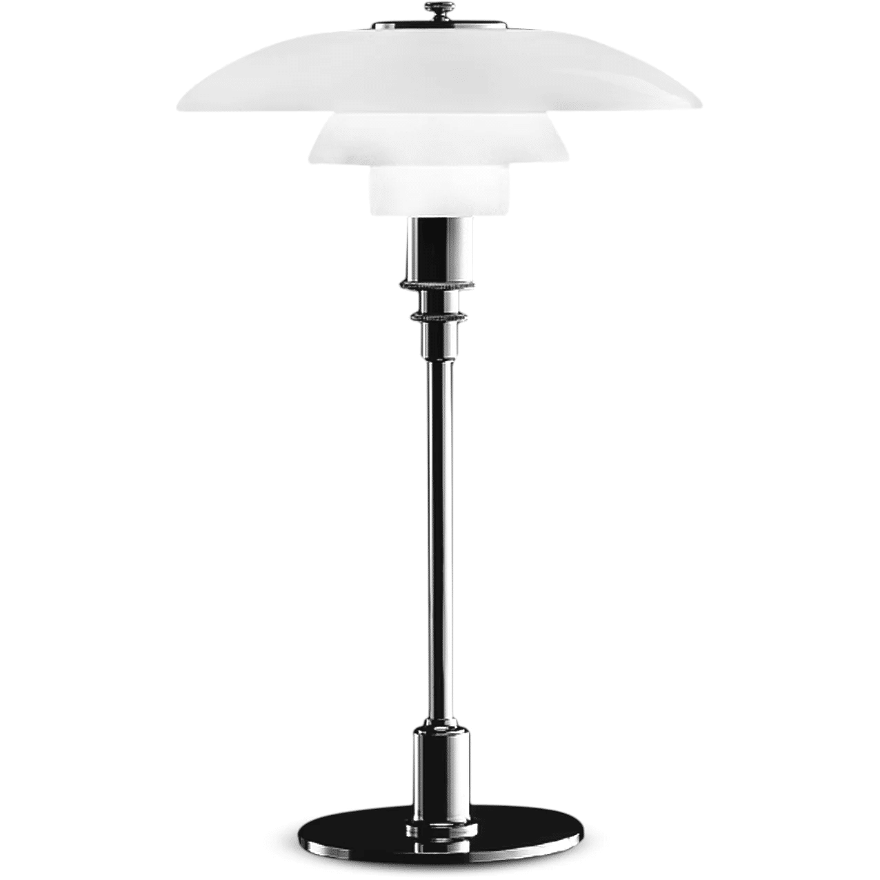 LOUIS POULSEN PH 3/2 HØJGLANSFORKROMET BORDLAMPE