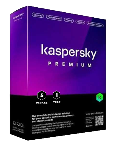 Kaspersky Premium + Customer Support | 5 Devices | 1 Year