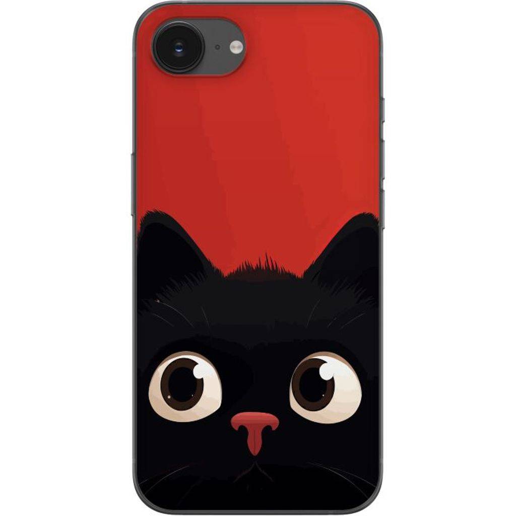 Apple iPhone 16e Transparent Mobilskal Busig Katt