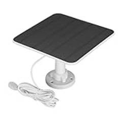 Solpanelsladdare, 12W 6V IP65 Vattentät Camera Solar Panel Laddare med 9,8ft Laddningskabel, Magnetisk Laddning för Pro 3 Pro 4 Ultra 2 Go 2, Säkerhetskamerasystem