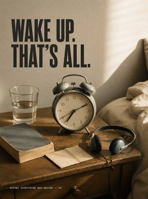 Plakat - Wake Up Retro Design