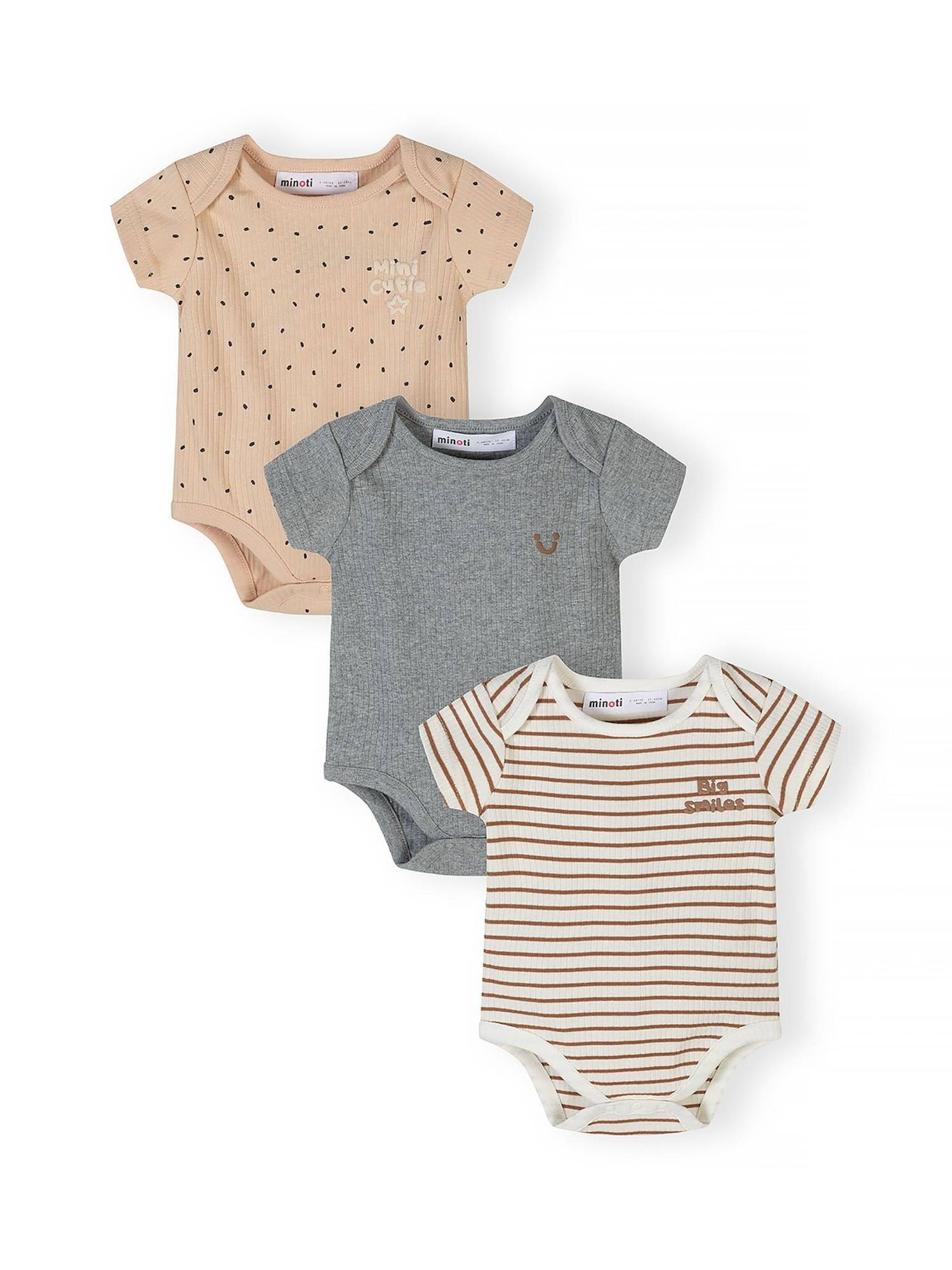 MINOTI Sparkedragt/Body  beige / grå / vinrød / hvid
