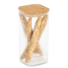 Zeller Glaskrukke med bambuslåg - 1500 ml.
