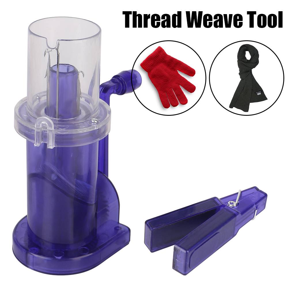 Embellish Hand Knit Craft Bracelet Weave Tool Portable Hand-Knitted Creative Knitting Machine Loom Spool Knitter
