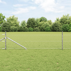 vidaXL Hexagon hegn 0,5x50 m galvaniseret stål