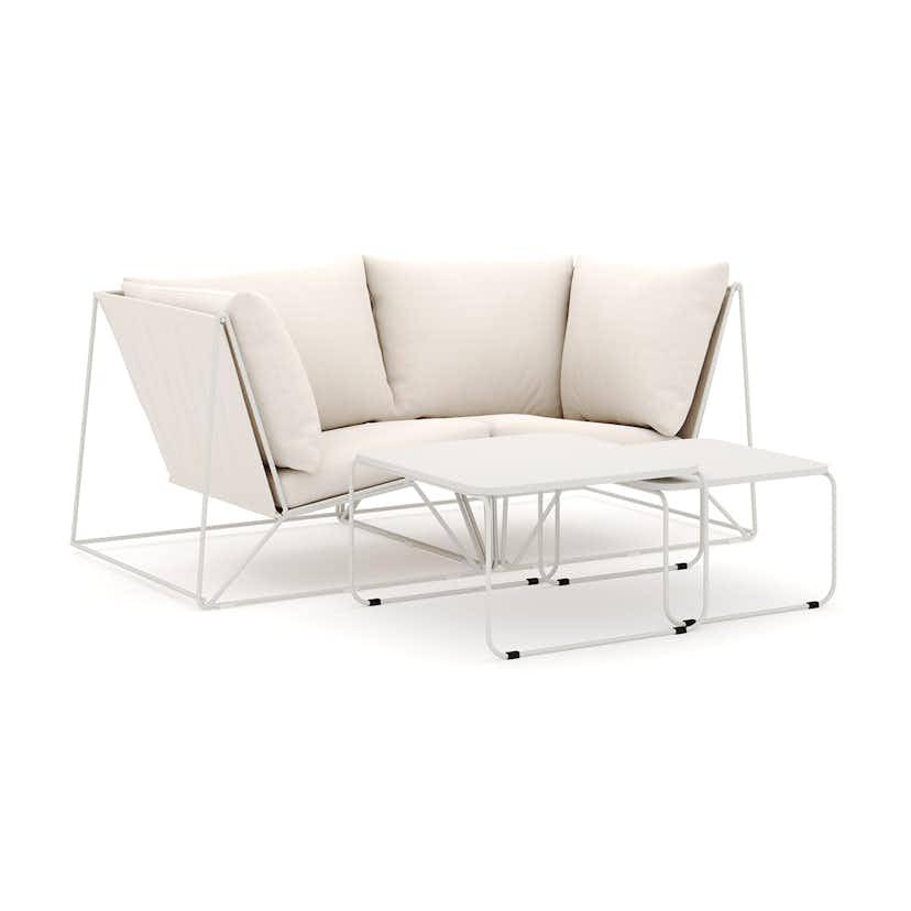 Loungesoffa Comfort Garden Usteryd utomhus rak 2-sits soffa