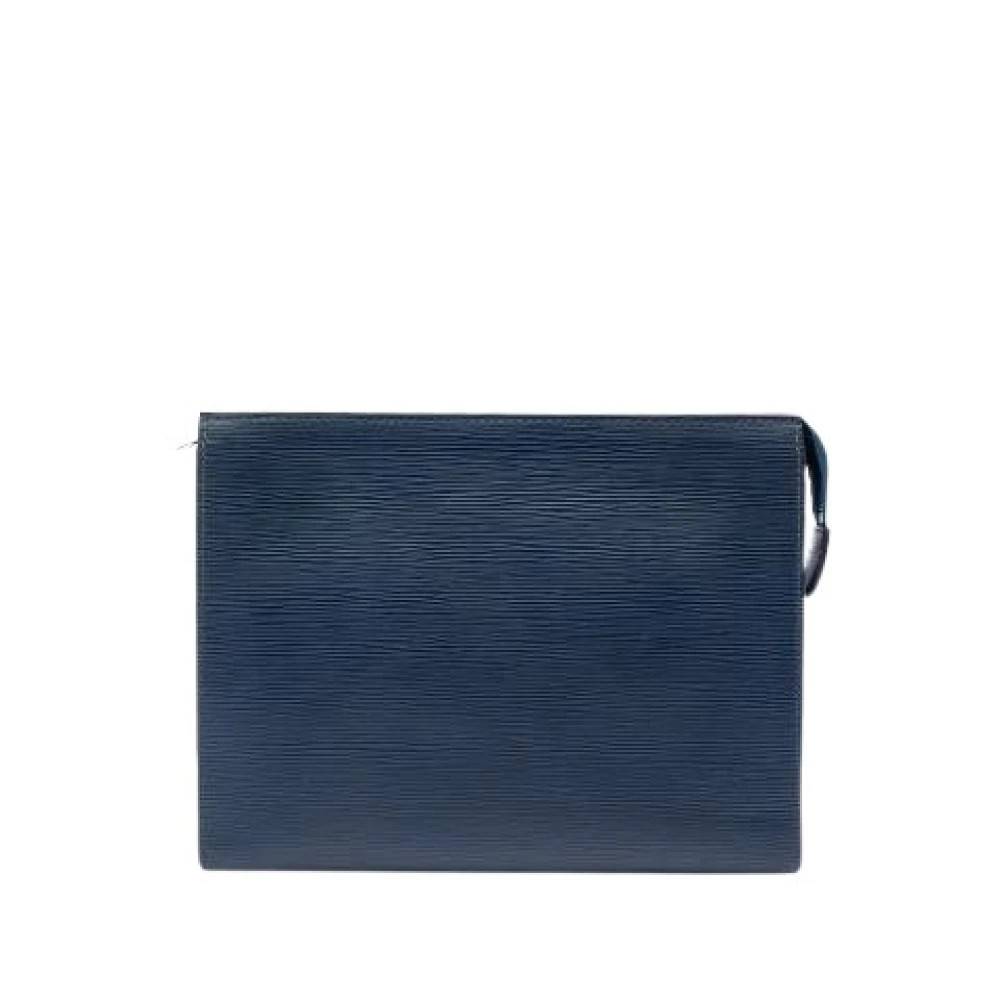 Louis Vuitton Vintage Pre-owned Toiletry Pouch 26 - Vintage - Dame - Blå - ONE SIZE - Læder