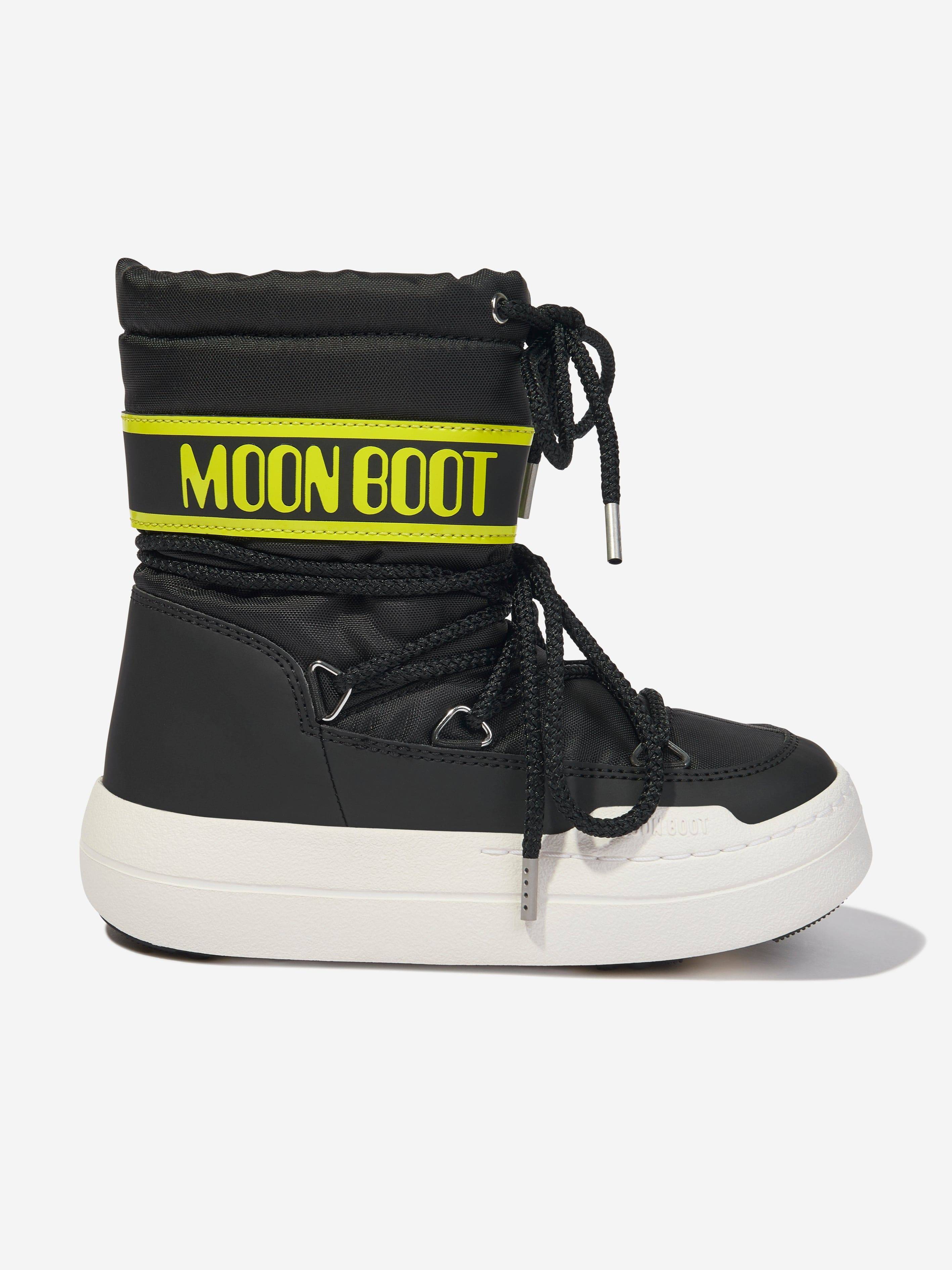 Moon Boot Kids JR Park Boots in Black - Black / EU 36 UK 3