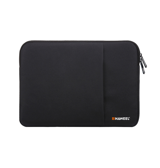 Computer/PC 13" - HAWEEL™ Enkla Sleeve med frontlomme - Sort