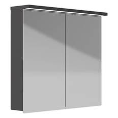 KRISS Skandi LED design spejlskab 80cm antracit