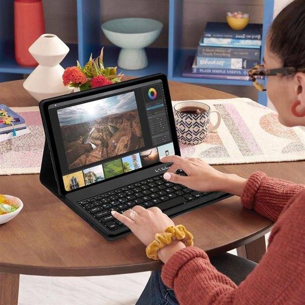 Tech-Protect SC Pen + Keyboard-etui til Samsung Galaxy Tab A9+ 11" X210/X215/X216 - Sort
