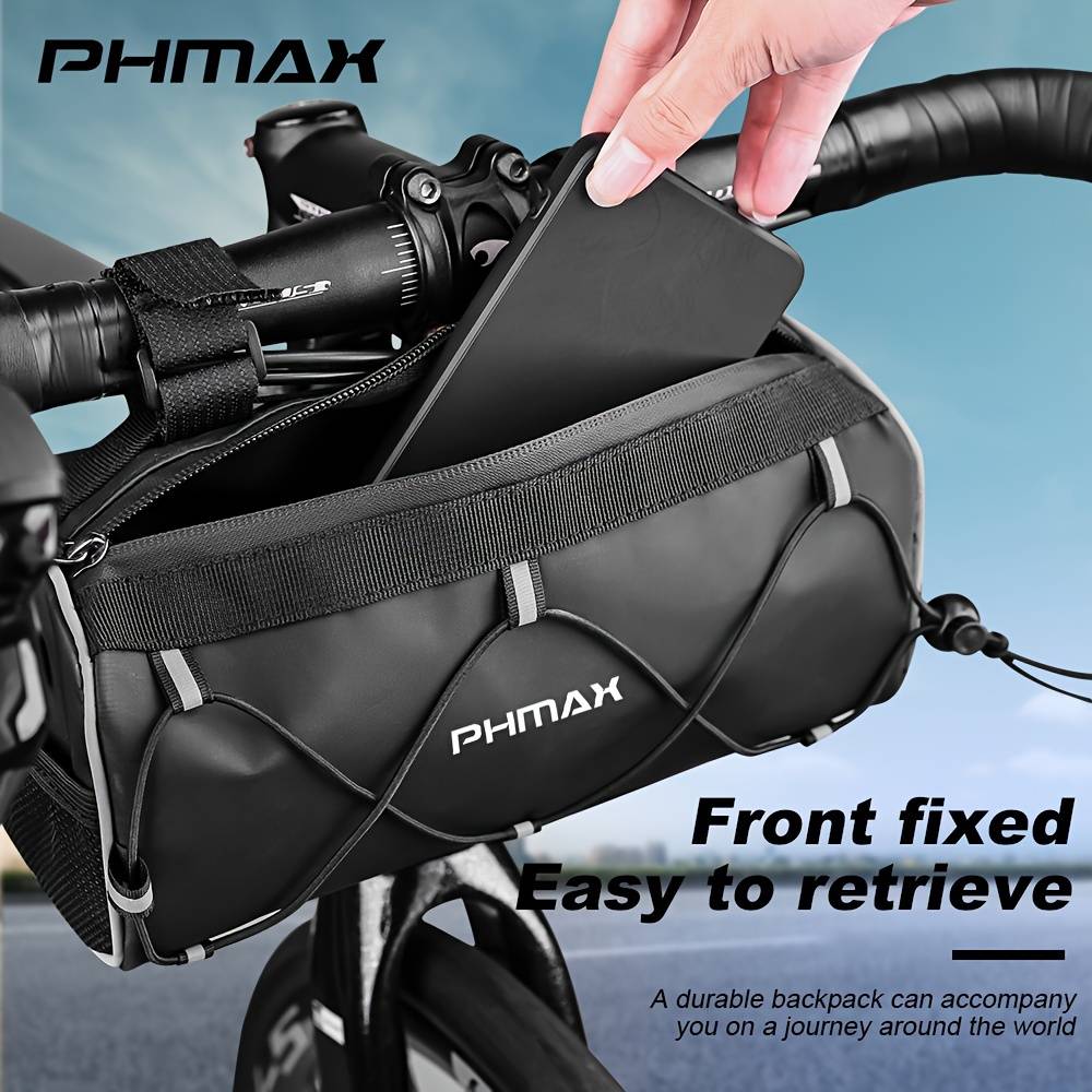 Large Capacity Bicycle Bag, Road Bike Front Bag, Pvc Material, , Bicycle Repair Tool Storage Bag
