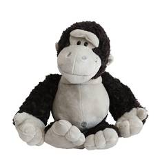 Gorilla Stuffed Toy Chimpanzee Monkey Animal Large Nap Pillow Cushion Moe Sparrow Festival Memory Foam Present for Children Soothing Toy Body Pillow svart