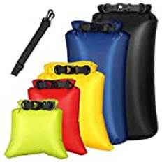 6Pcs Dry Bag Set for Kayaking Boating,Drybag Outdoor Storage for Canoeing Camping Hiking,Random