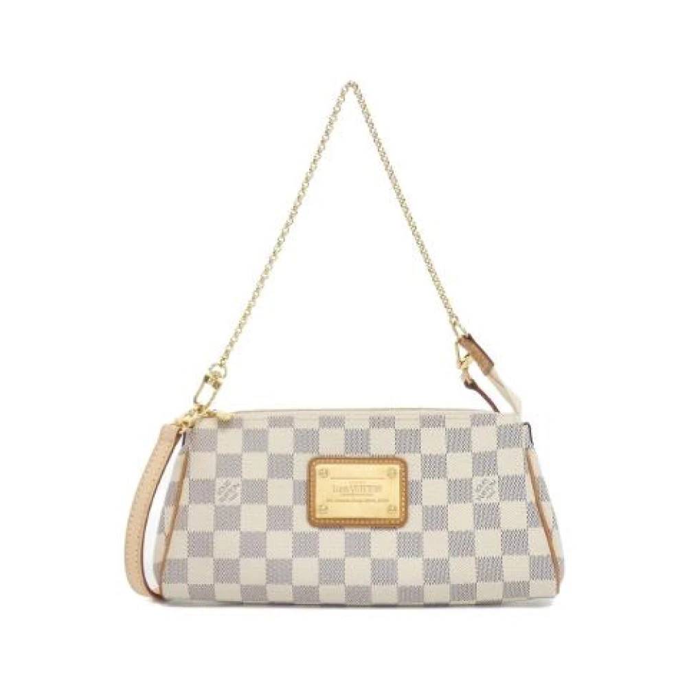 Louis Vuitton Vintage Pre-owned Damier Azur Eva Skuldertaske - Vintage - Dame - Beige - ONE SIZE - Uld