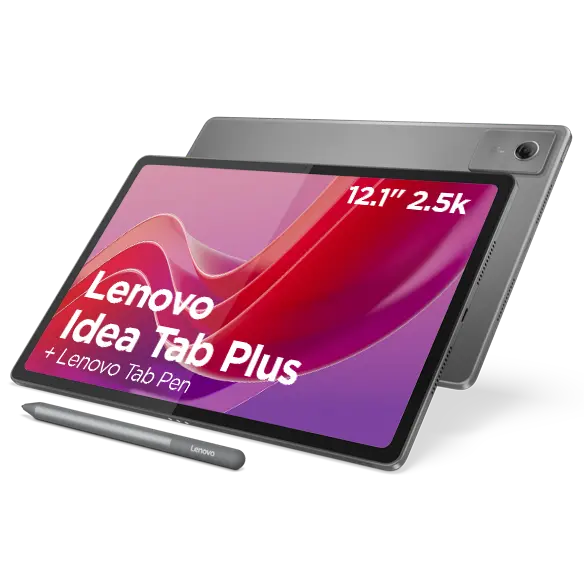 Lenovo Idea Tab Plus 12.1 12GB 256GB - Luna Grey + Pen MediaTek Dimensity 6400-processor 2,50 GHz , Android 15 eller senare, 256 GB UFS 2.2