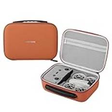 ZJRXM Väska för DJI Neo Fly More Combo - Bärbar Resväska för Drone Tillbehör, RC-N3-Väska, Kompakt Förvaringsväska (Orange)
