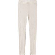 Name It Lilac Ash Wossa Uld/Silk Rib Leggings - Str. 122-128