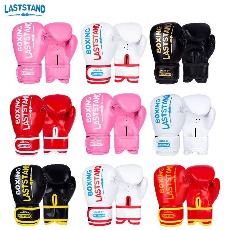 4 oz Boxningshandskar för barn Barn Träningshandskar Bekväma Justerbara Fightinghandskar PU-läder Handskydd