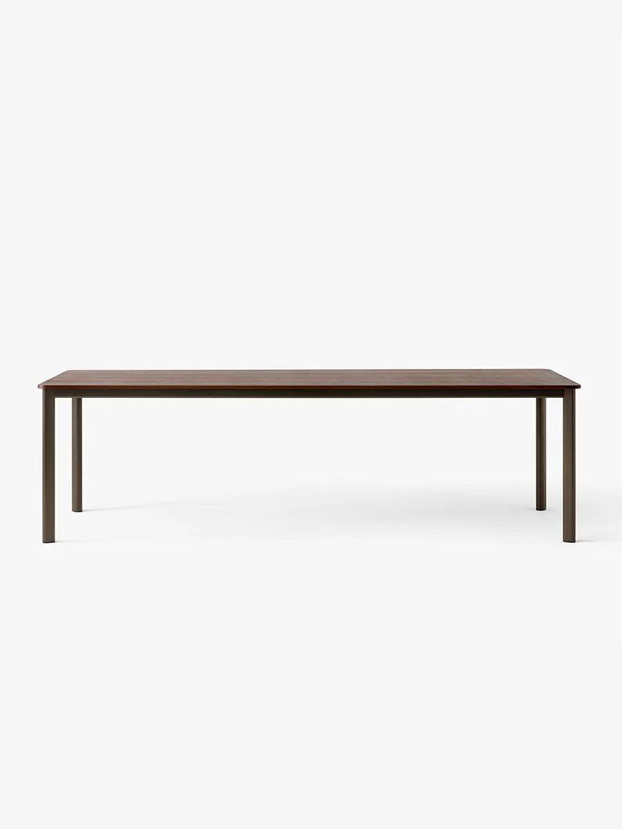 Drip Bord fra &Tradition L: 251-300 x W: 120 x H: 74 cm / Black Aluminium / Walnut Wood Veneer - Jacobsen Plus