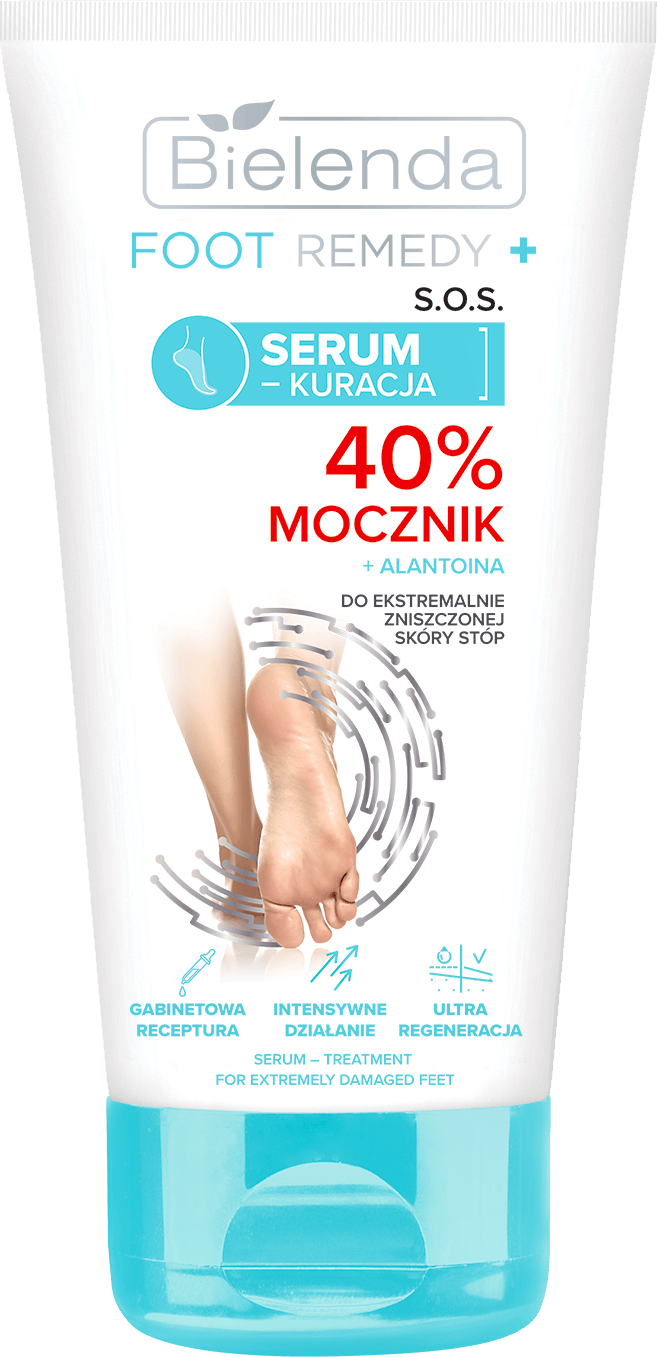 Bielenda Foot Remedy S.O.S. Serum Treatment For Extremely Damaged Foot Skin 40% Urea 50 ml