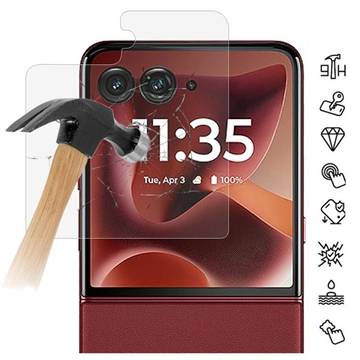 Motorola Razr 70 Ultra Skærmbeskyttelse Hærdet Glas - 9H - Case Friendly - Gennemsigtig