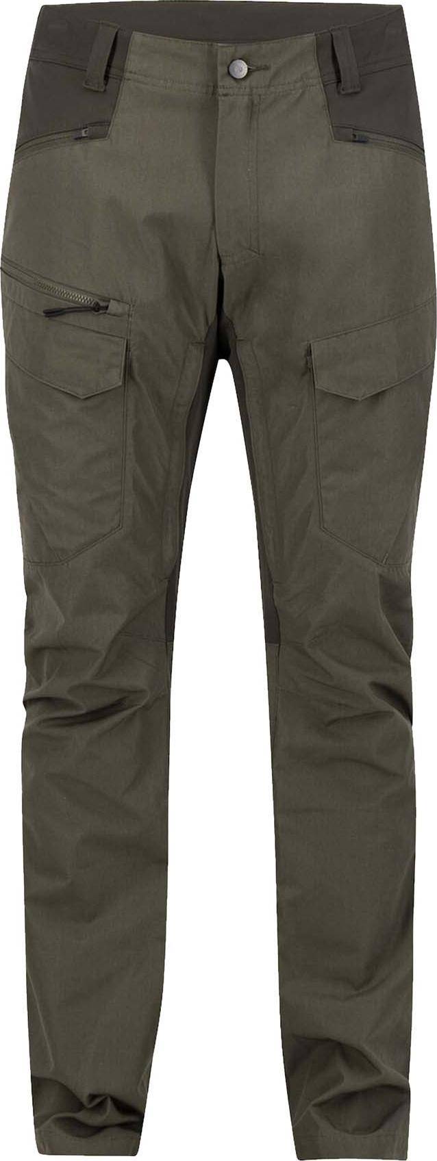 Lundhags Men's Fulu Cargo Stretch Hybrid Pant Long Forest Green, 56 Long