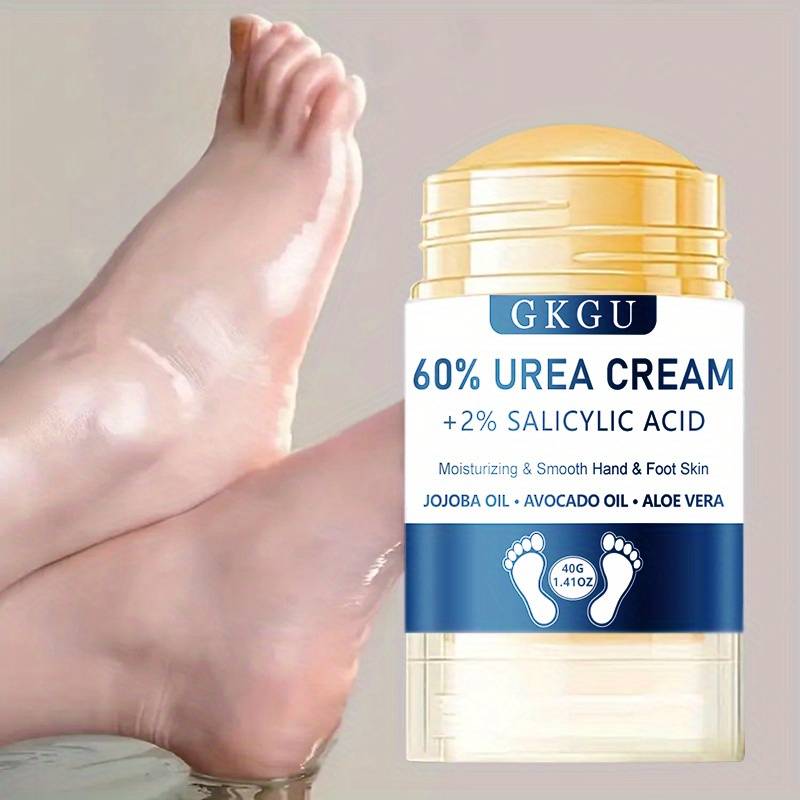 TEMU Gkgu 60%urea Cream And 2% Salicylic Acid Foot Cream- Moisturizing Foot Cream For Dry, Cracked Heels And Rough Light Beige, Hypoallergenic, All Light Beige Types