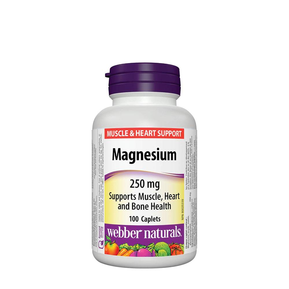 Webber Naturals Magnesium 250 mg - 100 Caplets