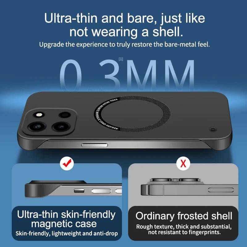 Ramlöst Smalt Hårt Baksidesfodral Magnetiskt Fodral För OnePlus Nord 6 OnePlusNord6 5G Telefonfodral