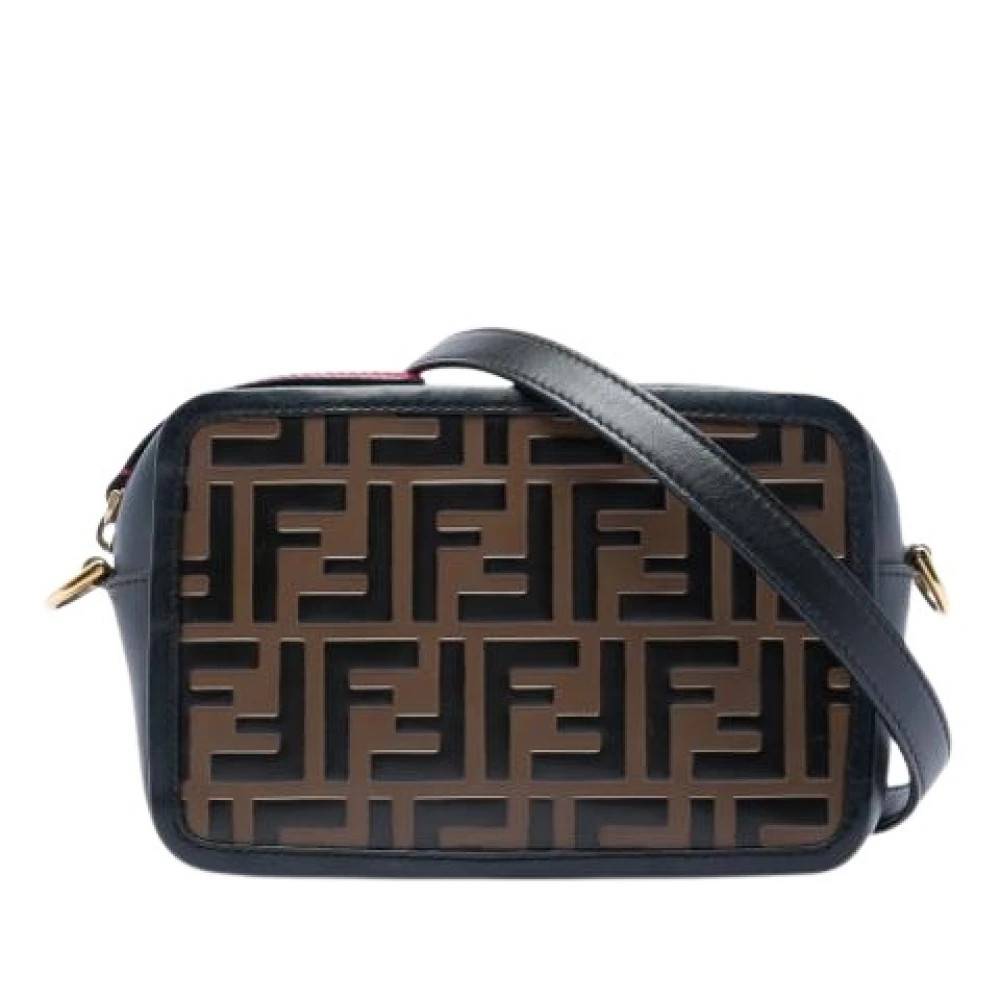 Fendi Vintage Pre-owned Embossed Leather Crossbody Bag - Vintage - Dame - Brun - ONE SIZE - Læder