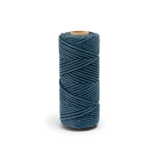 Makramégarn single 3mm navy 65m.